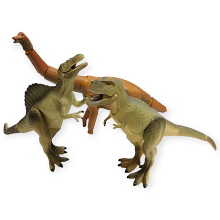 ARTICULATED T-REX BRACHIOSAURUS Lot of 3 Mini Dinosaur Figure Takara Tomy ANIA