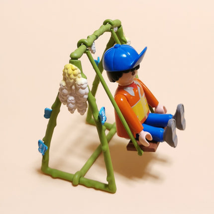 Miniature Green Vine Swing Set – 3.5" Playground (Pop Mart) (Pre-Owned)