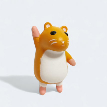 PostPet Waving Hamster 1" Mini Figure – Dollhouse Pet (Pre-Owned)
