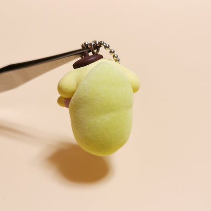 Sanrio Pompompurin Swaddle Baby – 1.25" Keychain (2022) (Pre-Owned)