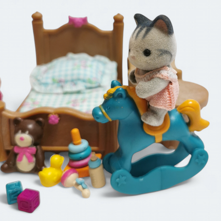 Dollhouse Baby Toddler Bedroom Nursery Set – Lil’ Woodzeez (Pre-Owned)