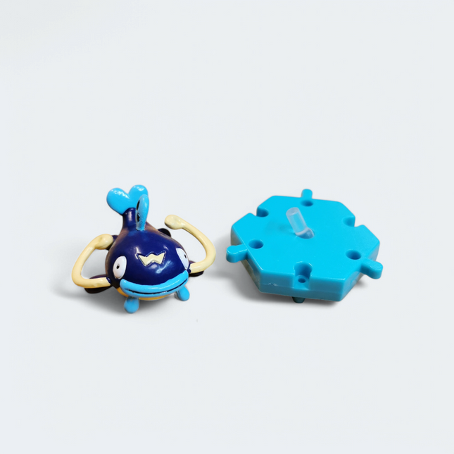 Pokemon Whiscash 1" Mini Figure with Stand – Encyclopedia Zukan Full Color (Bandai, Pre-Owned)