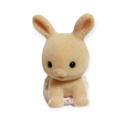 Sylvanian Families Milk Rabbit Crawling Baby – Toddler Doll (Pre-Owned)