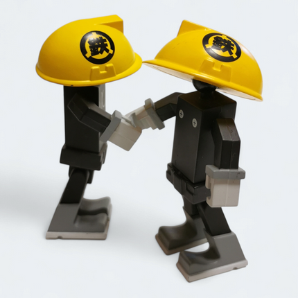 Brothers Worker AH GUM & AH AUN Kenny Works 3.5" Figure Lot of 2 Designer Toy