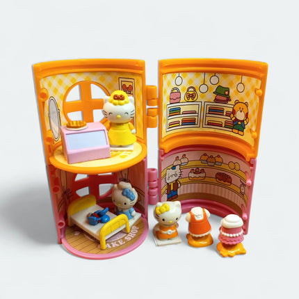Hello Kitty Capsule Tower Houses – Cake Shop & Boutique (1.5", Rare, Pre-Owned)