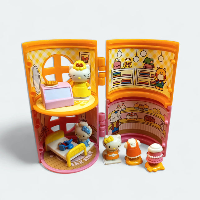 Hello Kitty Capsule Tower Houses – Cake Shop & Boutique (1.5", Rare, Pre-Owned)