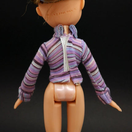 Bratz Doll Purple Stripe Longsleeves Top – Shirt Accessory (MGA, Pre-Owned)