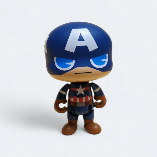 Takara Tomy Marvel Avengers Captain America – 3" Popsule Gacha Figure (Pre-Owned)
