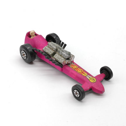 Matchbox Lesney Superfast #64 Slingshot Dragster Pink – Vintage Diecast Car (Pre-Owned)