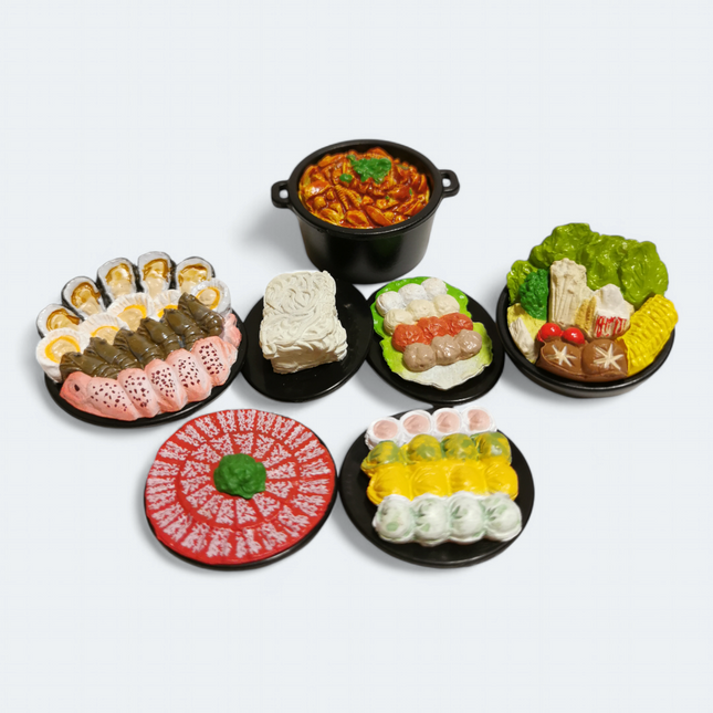 Hong Kong Style Hot Pot Steamboat Dinner Miniature Set – Dollhouse / Barbie (Pre-Owned)