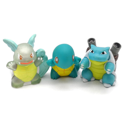 Pokemon Squirtle Blastoise Wartortle – 1.5" Finger Puppet (Bandai 1996, Pre-Owned)
