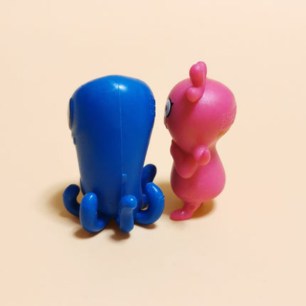 Lot of 2 Hasbro Ugly Dolls Fingertoes & Moxy – 1.5" Mini Figures (2018, Pre-Owned)