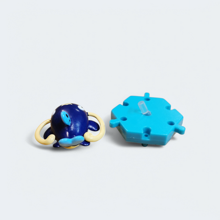 Pokemon Whiscash 1" Mini Figure with Stand – Encyclopedia Zukan Full Color (Bandai, Pre-Owned)