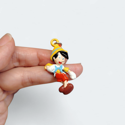 Disney Pinocchio Flat 1.5" Charm – Zipper Pull Keychain by Yujin (Pre-Owned)