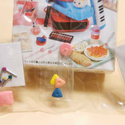 Re-Ment Elementary School #10 Pink Sewing Kit with Box & Scissors (Sealed)