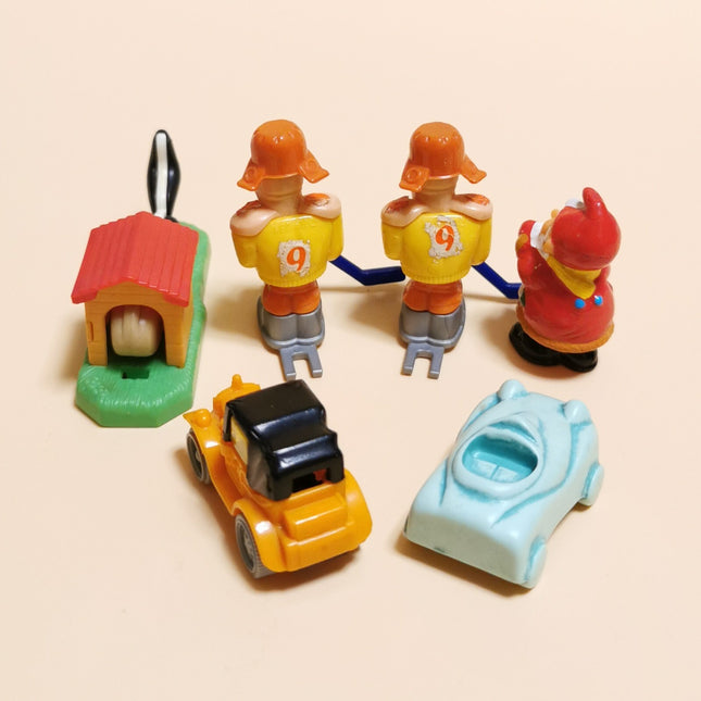 Kinder Surprise Toy Lot of 6 Assorted – 1.5" Mini Figures (Pre-Owned)