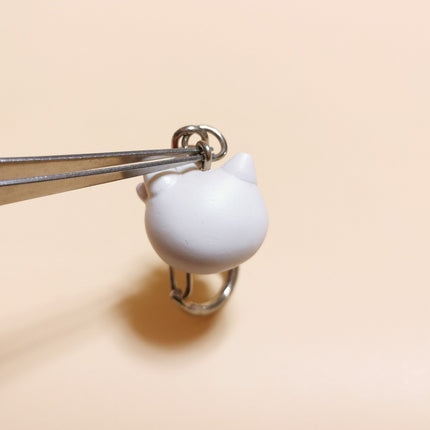 Hello Kitty Head Charm with Bell – 3/4" Keychain (Pre-Owned)