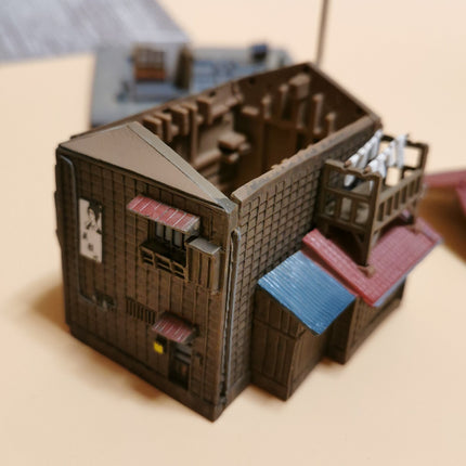 F-Toys 1/150 N Scale Painted Showa House Restaurant – 3.5" Railroad Model (Pre-Owned)