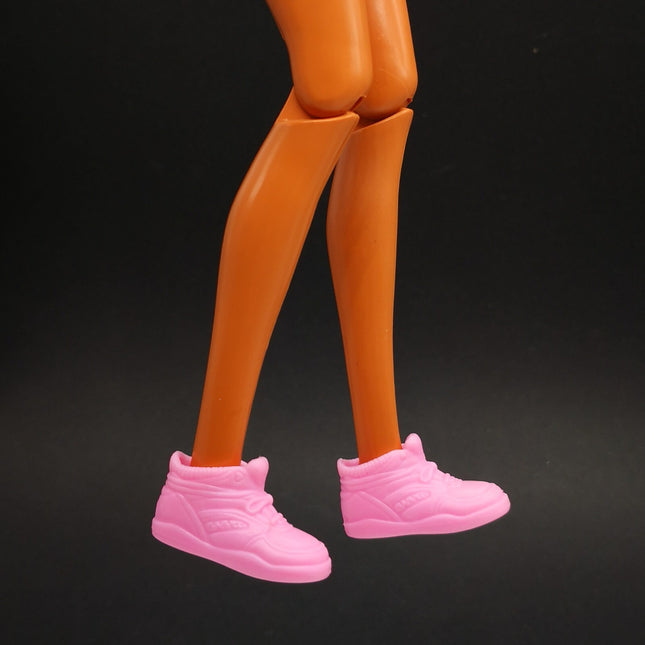 1/6 Scale Pink Sneaker Boots – 1993 Flat Foot Barbie (Rare, Pre-Owned)