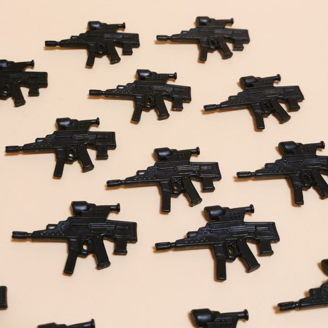 BLACK RIFLE WEAPON PART Lot of 16 Flint 2003 3.75" Figure Accessories Arsenal