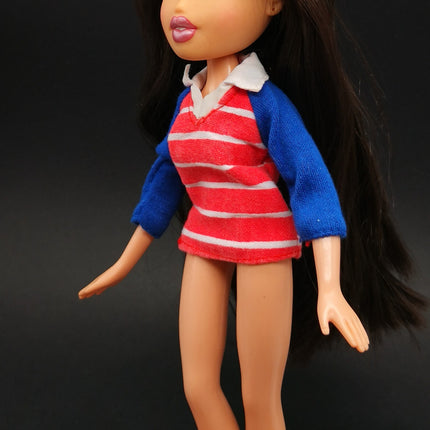 Red White Stripe Top Polo Shirt – for Bratz Dolls (Pre-Owned)