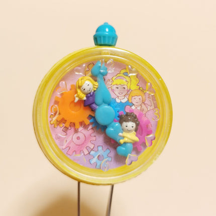 Polly Pocket Stop Watch with Clip – 2" McDonald's Toy (1994, Pre-Owned)