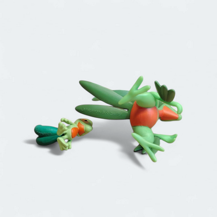 Pokemon Scale World 1/20 Scale Treecko & Grovyle 2.5" Mini Figure (Bandai, Pre-Owned)