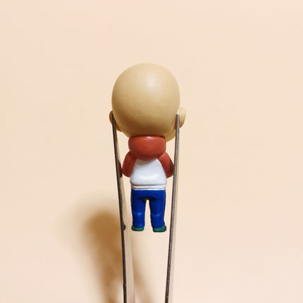 One Punch Man Saitama in Oppai Top 1.5" Charm – Bandai Mini Figure (Pre-Owned)