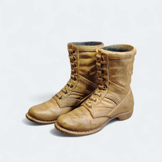 1/6 Scale Male Brown Combat Boots – Soldier Accessories (Pre-Owned)