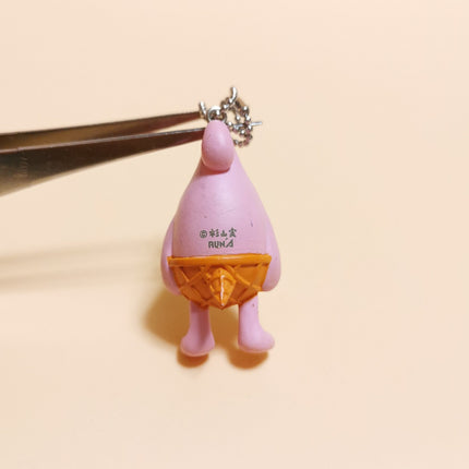 Lot of 4 Colorful Ice Cream Cone Man – 1.5" Mini Figure (Run'A Japan, Pre-Owned)