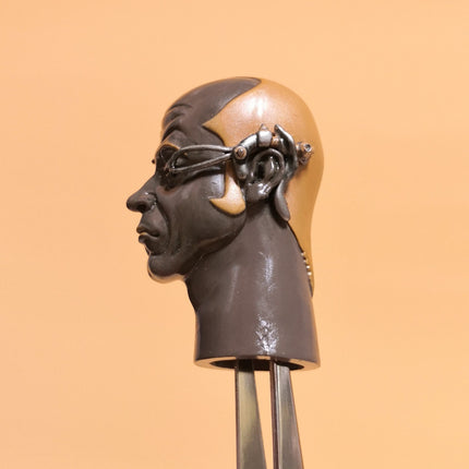 1/6 Scale Cyborg Male Head Painted Sculpt – Hard Plastic (Pre-Owned)