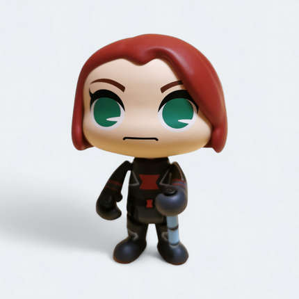 Takara Tomy Marvel Avengers Black Widow – 3" Popsule Gacha Figure (Rare, Pre-Owned)