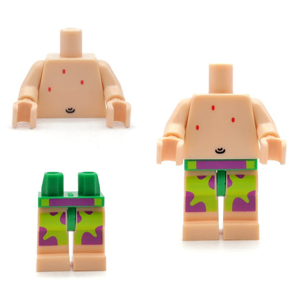 LEGO SpongeBob SquarePants Patrick Minifigure Torso & Legs – bob002 (Pre-Owned)