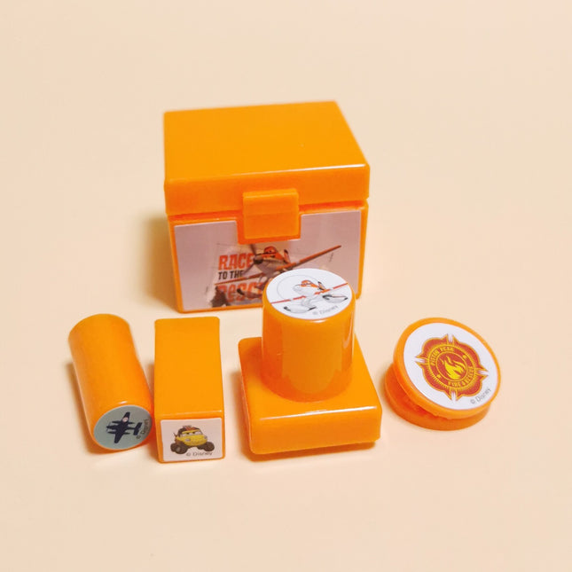 Disney Pixar Planes 4pc Mini Stamp Set with Case – Yujin (Pre-Owned)