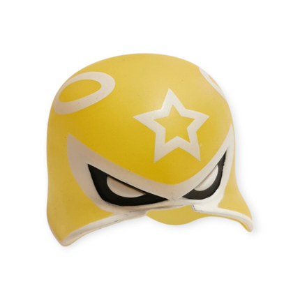 TIM TSUI Da Team Bronx DA MINCI YELLOW MASK CAP 2.5" Figure Designer Vinyl Toy