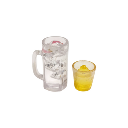 Re-Ment Miniature Beer Mug & Small Drink – Japanese Pub 2006 (Pre-Owned)
