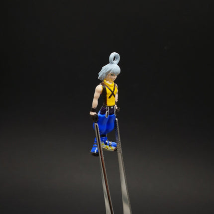 Kingdom Hearts Riku 1" Mini Figure Charm – Disney Japan (Pre-Owned)