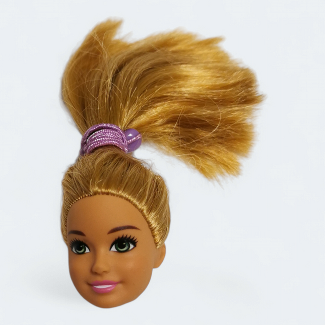 Barbie Sister Stacie Head Only – 2010 Blonde Hair Straight (Pre-Owned)