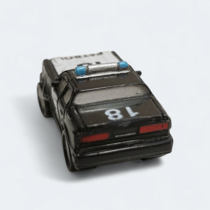 Funrise Black & White Police Patrol Sheriff Car – Micro Machines (90s, Pre-Owned)