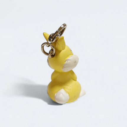 Miss Bunny Yellow Rabbit 1.25" Charm – Disney Zipper Pull by Yujin (Pre-Owned)