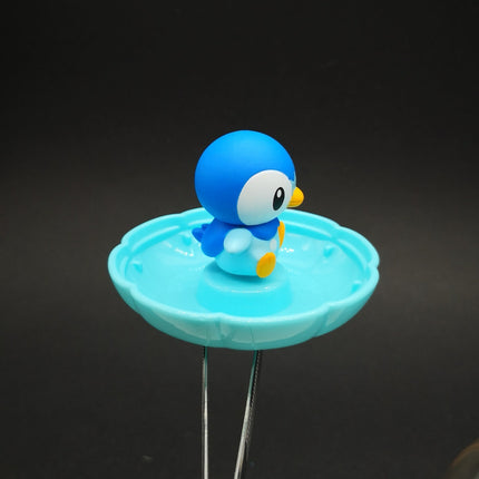 Bandai Pokemon Piplup 2.5" Mini Figure with Clear Case – Jewelry Stand (Pre-Owned)