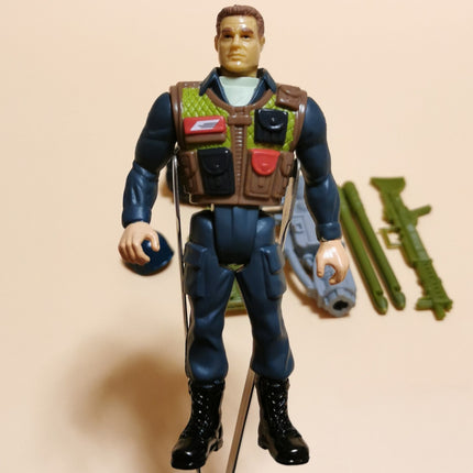Stargate LT KAWALSKY w CANNON WEAPON 4" Mini Action Figure Toy 1994 Hasbro Loose