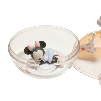 Minnie Mouse Sleeping in Clear Ball 3" Mini Figure – Disney Gashapon (Pre-Owned)