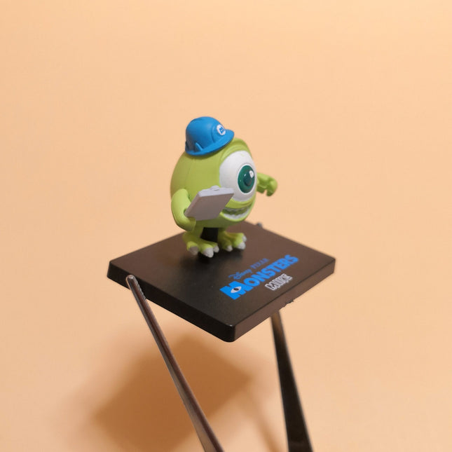 Disney Pixar Friends Monster Inc Mike with Tablet – 1" Gashapon Figure (Pre-Owned)
