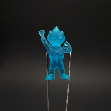 Bandai 2017 Ultraman X Ultra Battler Clear Blue 1.5" Mini Figure (Pre-Owned)
