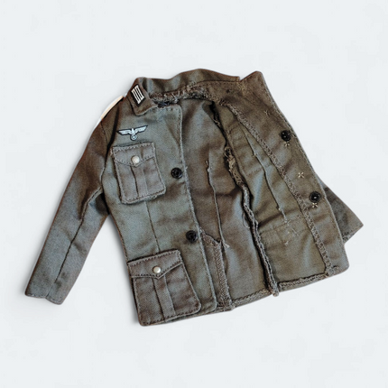 1/6 Scale WWII German Soldier Uniform Jacket – Shirt Top for 12" Figure (Pre-Owned)