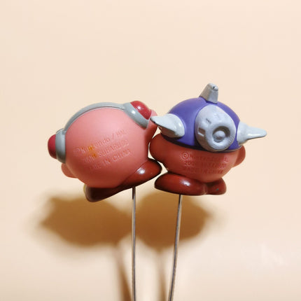 Lot of 2 Kirby with Microphone & Sunglasses – 1" Finger Puppet (2006, Pre-Owned)
