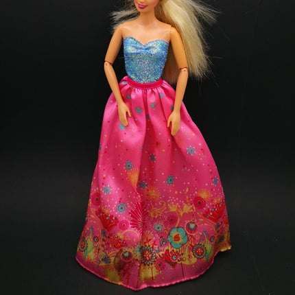 Mattel Barbie Floral Gown – Cut N Style Princess Outfit (Pre-Owned)