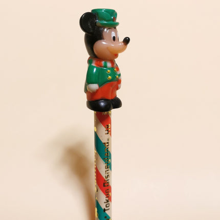 Xmas Mickey Mouse 1.5" Pencil Topper – PVC Disney Figure (Pre-Owned)