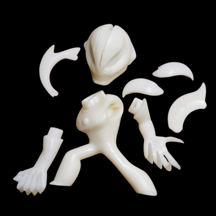 Evil Ultraman Belial Beast Kingdom 3" Figure – Unpainted Prototype MEA-042 (Pre-Owned)